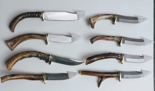 Deer Antler Handle Hunting Knives